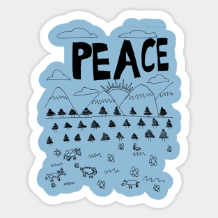 Peace Sticker